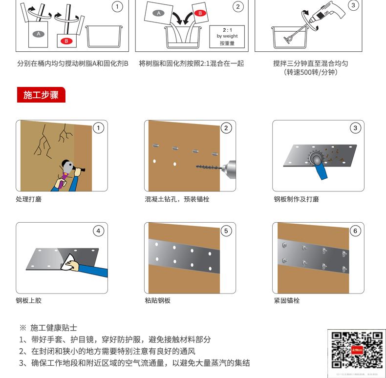 包钢汶川粘钢加固施工过程